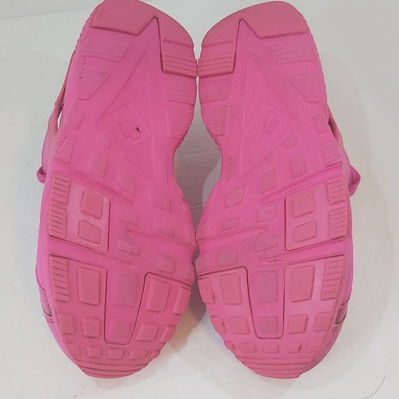 NIKE | Girls Huarache Run Sneakers Laser Fuchsia Pink Size 1 - Picture 7 of 9